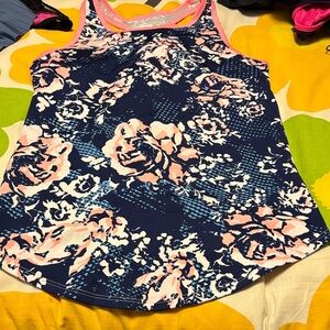 Tail Women's Floral Tank Top - Navy and Pink